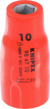 Douille 1/2" de 10mm isolée 1000V