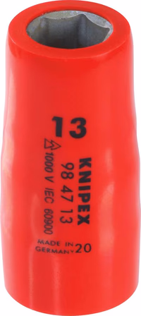 Douille 1/2" de 13mm isolée 1000V