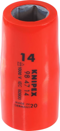 Douille 1/2" de 14mm isolée 1000V