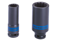 Douille 1/2" longue à chocs 12 pans 15mm