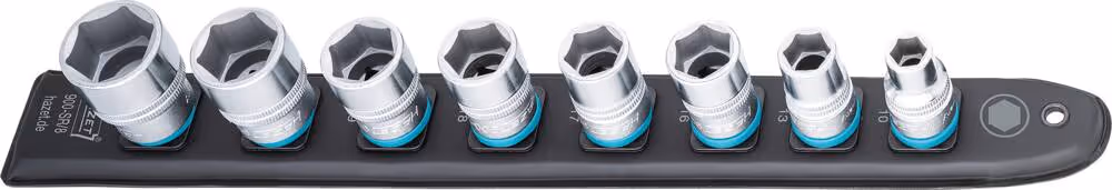 DOUILLE 1/2" SUR SUPPORT MAGNETIQUE - 8PC