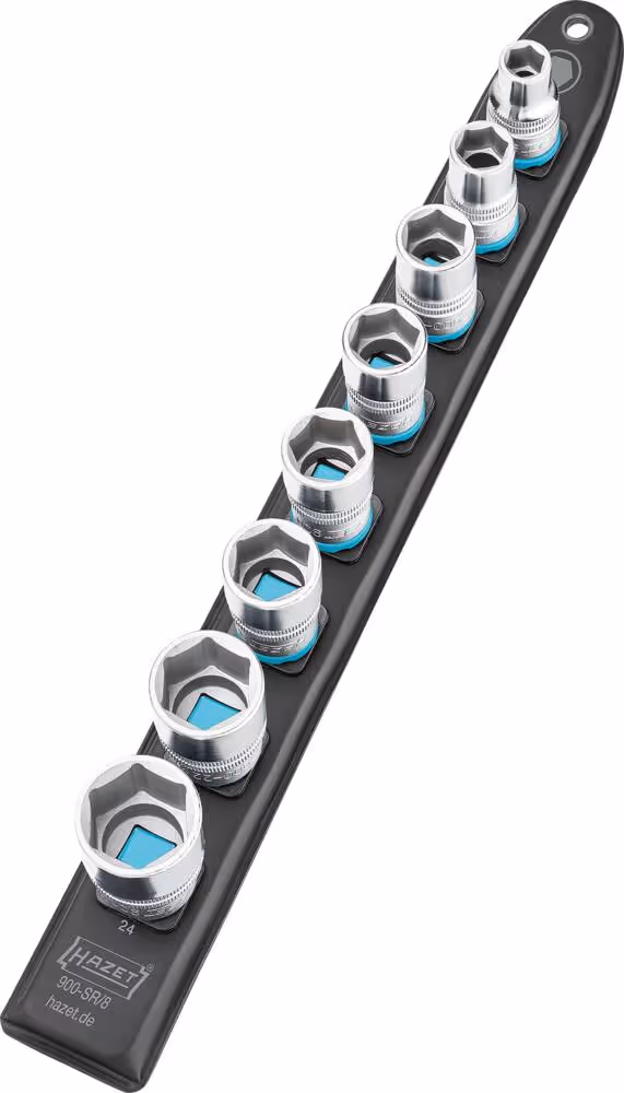 DOUILLE 1/2" SUR SUPPORT MAGNETIQUE - 8PC