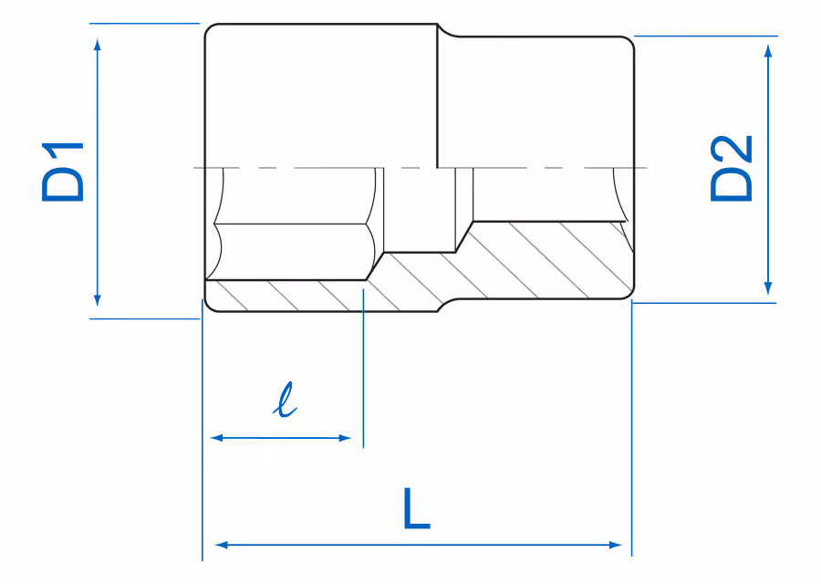 Douille 1/4 11mm