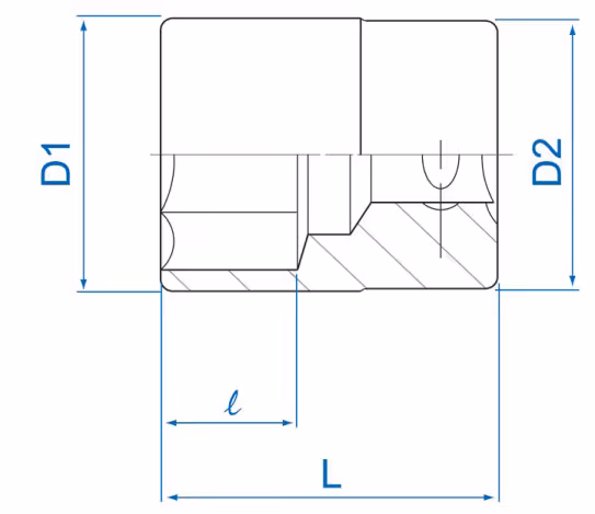 Douille 1" à 12 pans 1-7/16"