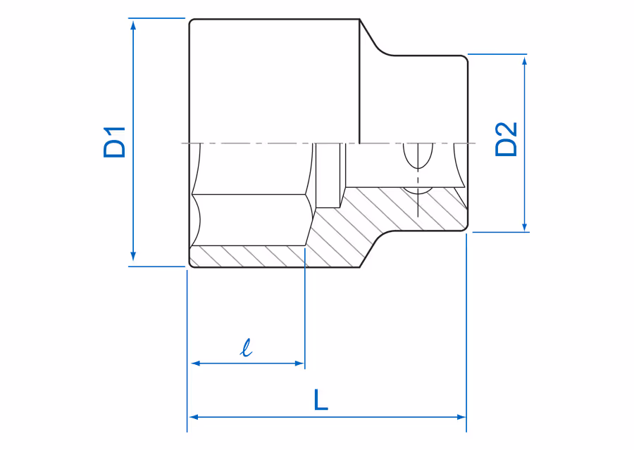 DOUILLE 3/4 18MM