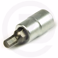 Douille 6 pans 1/4'' x 3 mm