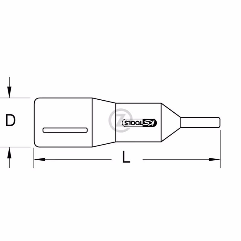 Douille à embout isolée 3/8' 6 pans