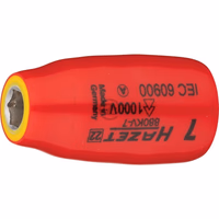 Douille à six pans, carré 10 mm (3/8""), 6 pans extérieurs profil de traction 7 mm