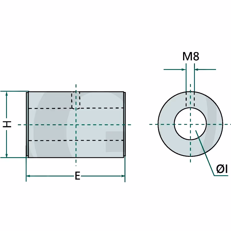 Douille a souder 20,2x35x45mm Adaptable