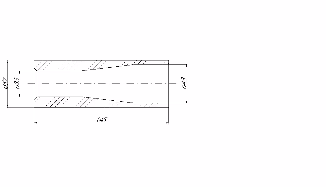 Douille conique à souder pour dent de fourche Ø40-44 M28