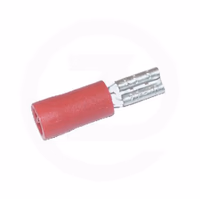 Douille de fiche plate rouge