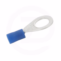 Douille fiche plate bleu