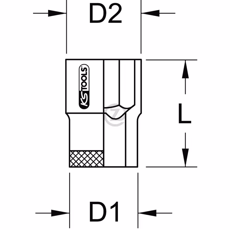 Douille isolée 1/2"", 25/32""