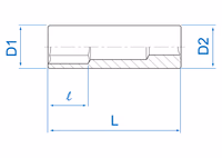 Douille longue 1/4  5mm