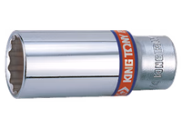 Douille longue 3/8" 12 pans 13/16" Longueur 63mm 