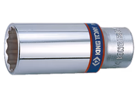 Douille  longue 3/8" 12 pans 19mm  Longueur 63mm