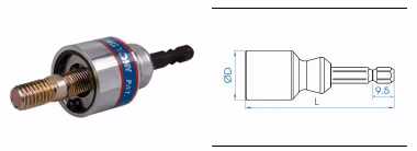 Douille pour tige fileté 10mm 
