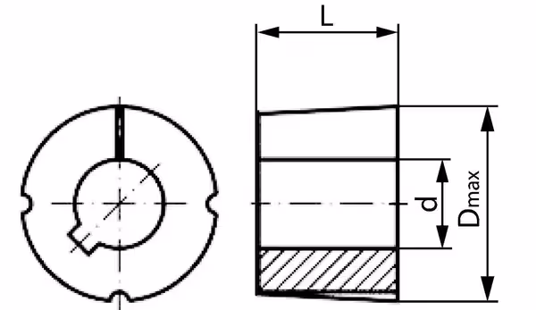 Douille serrage Taperlock 1610 Ø25 mm
