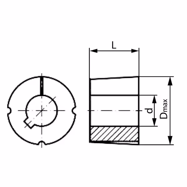 Douille taperlock 1610 - 1''3/8, 6Z