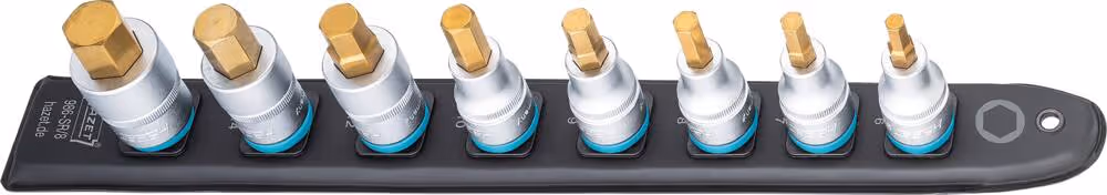 DOUILLE TOURNEVIS 1/2" EMBOUT HEXAGONAL SUR SUPPORT MAGNETIQUE - 8PC