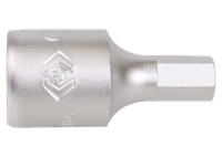 Douille tournevis monobloc 1/4 6 pans H6