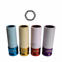 Douilles a chock 1/2" per roues 17mm (pour ref. 51336/52338)