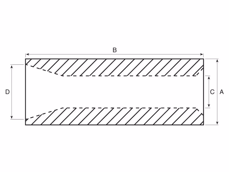 Douilles de réparation - Ø55 x 120mm (Cône 2)