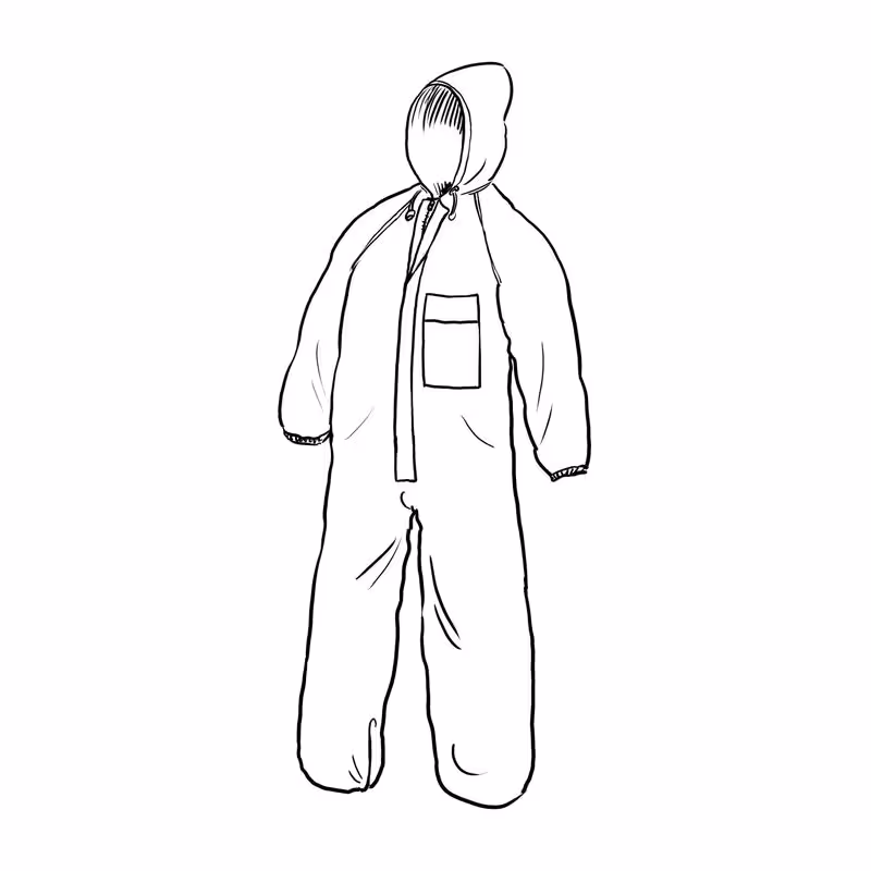 drytex Combinaison intégrale à capuche bleu-marine M