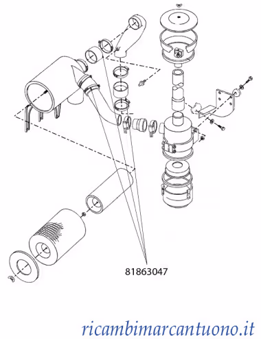 Durite Entree D'Air 81863047 - New Holland