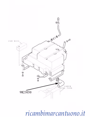 Durite Gas-Oil 9823050 - New Holland