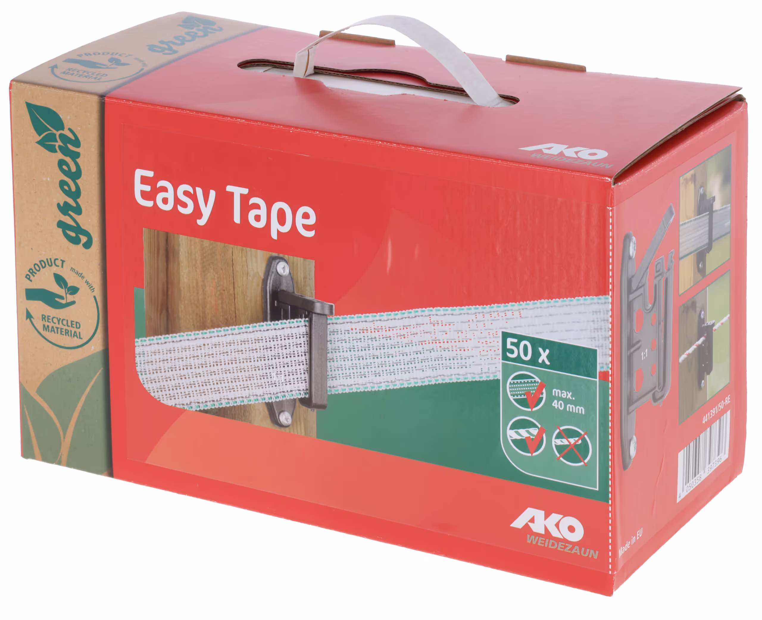 EASY-TAPE Klippisolator Recyc. für Band + Seil, anthrazit
