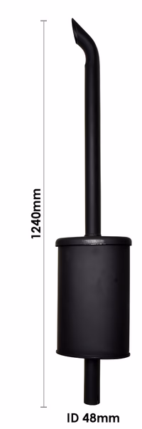 Echappement Ford 4600 - Peinture noire 83903543 | Ford