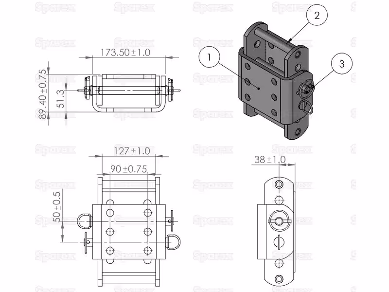 Echelle réglable pour attelage