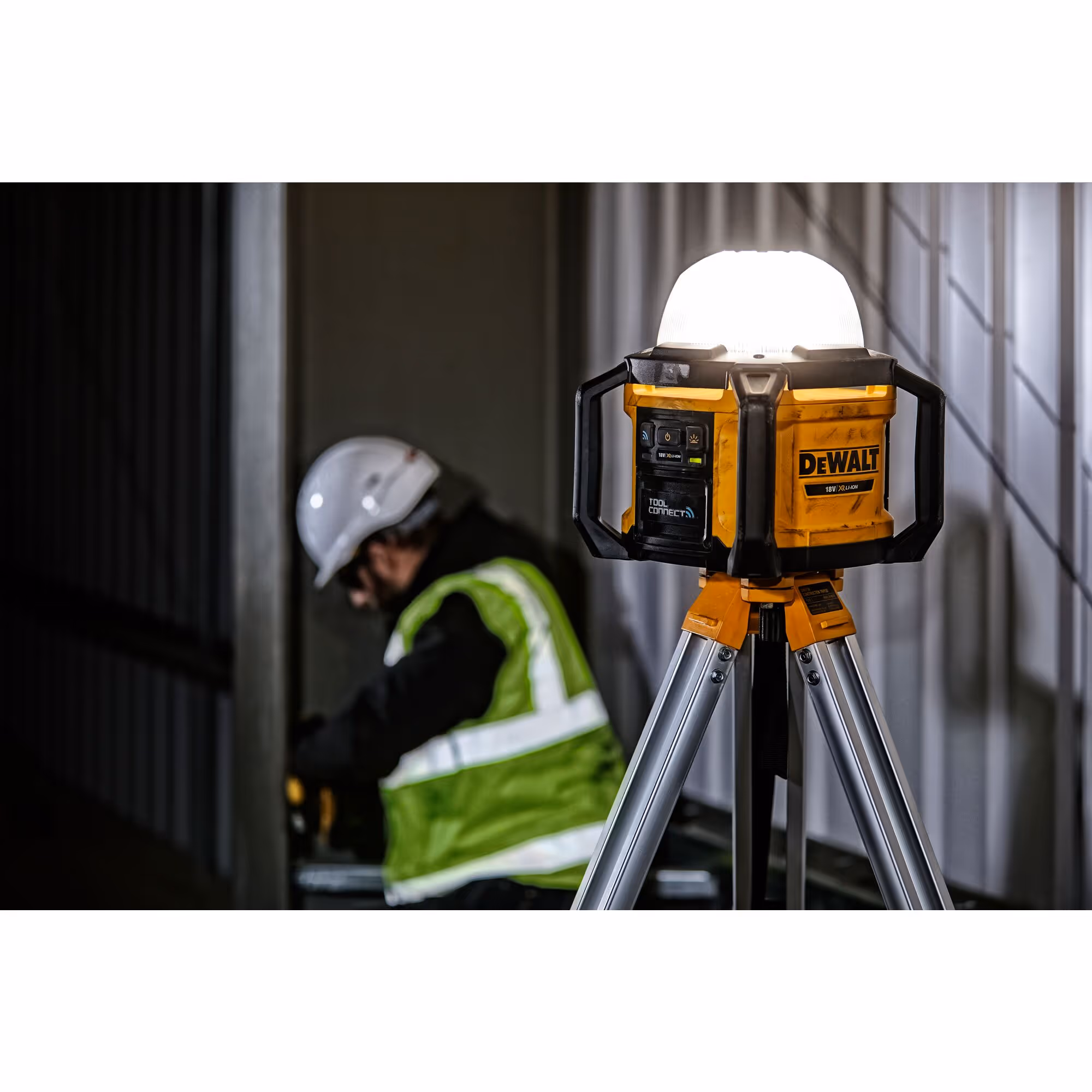 Éclairage de chantier XR 18V TOOL CONNECT sans batterie ni chargeur