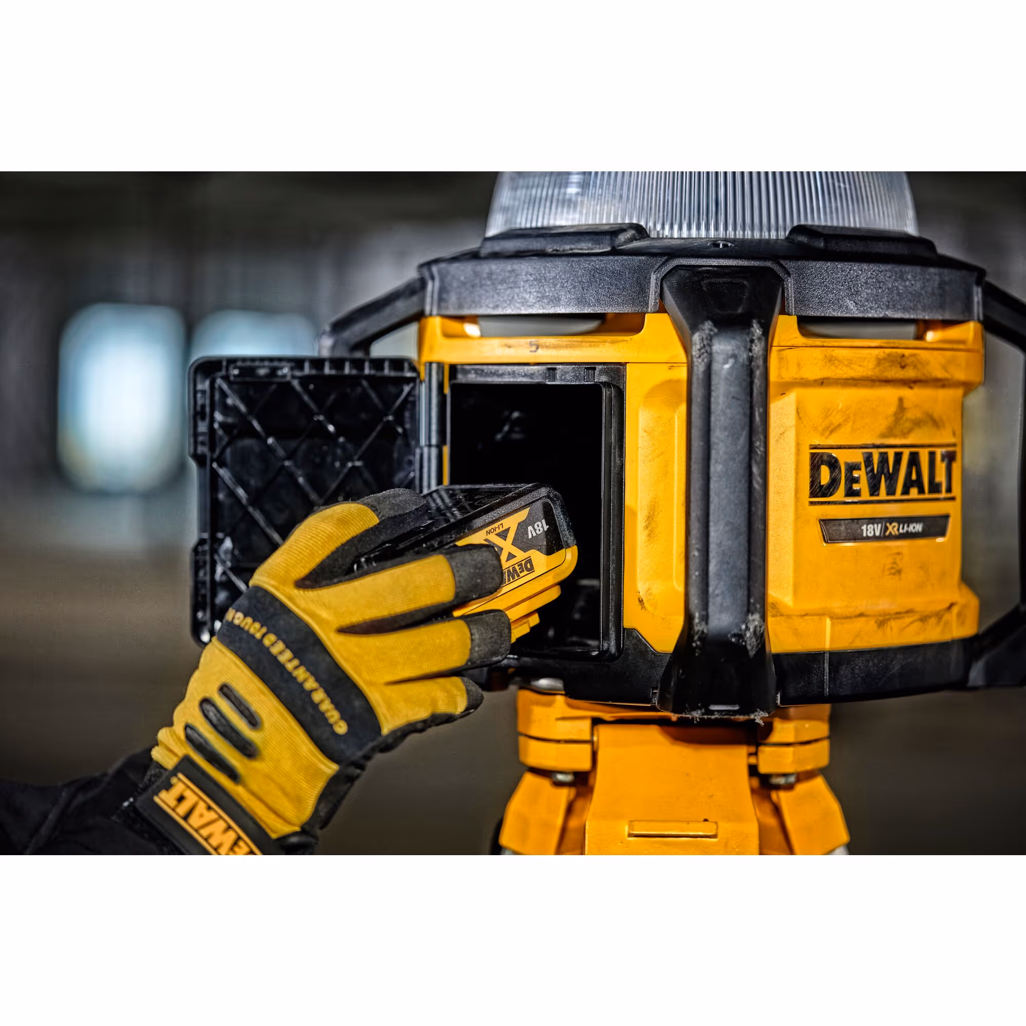 Éclairage de chantier XR 18V TOOL CONNECT sans batterie ni chargeur