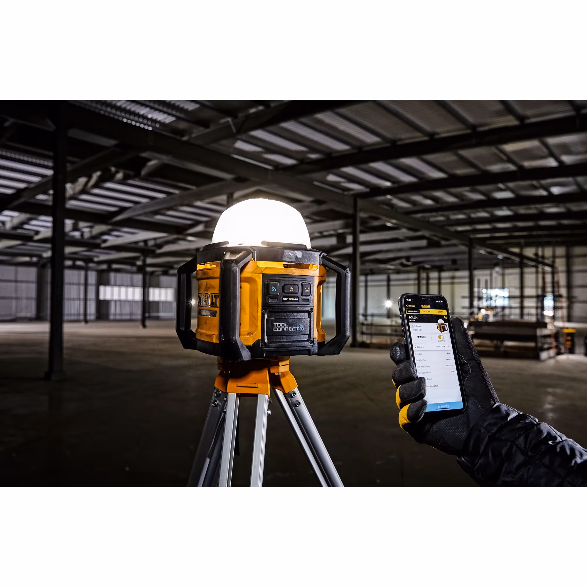 Éclairage de chantier XR 18V TOOL CONNECT sans batterie ni chargeur