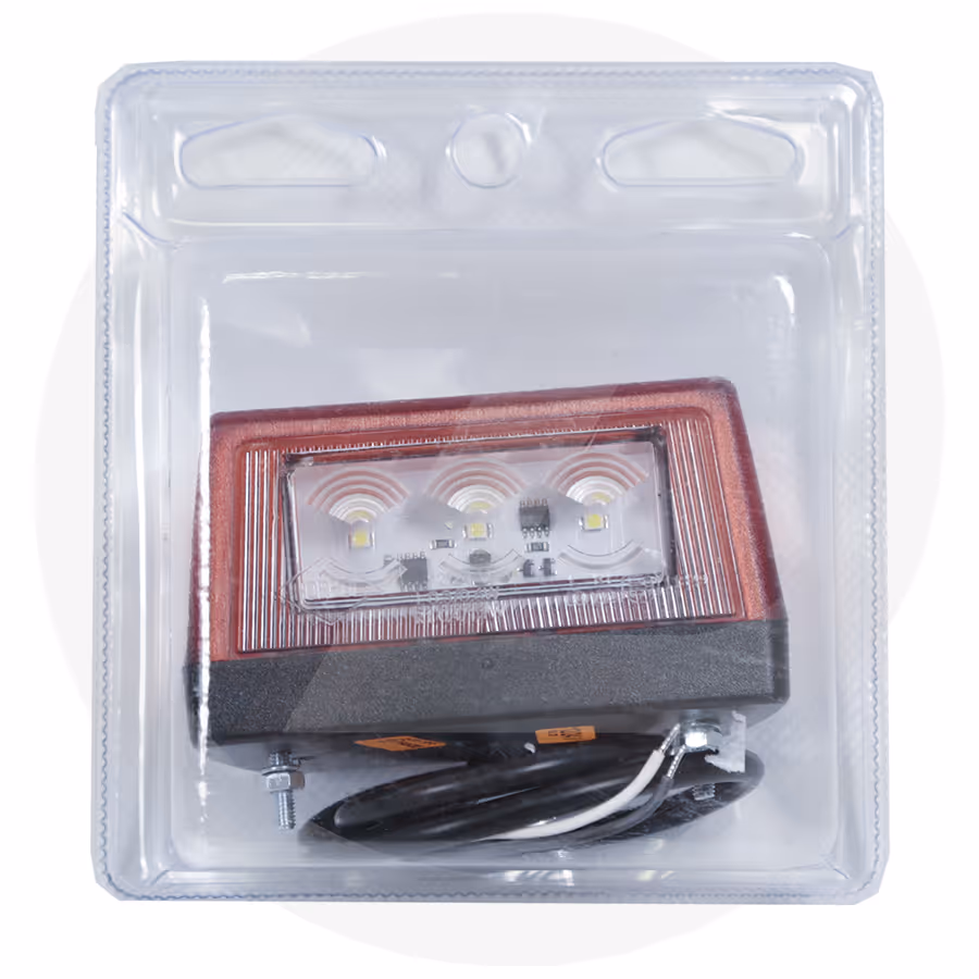 Eclairage de plaque led avec feu position arriere (blist 1pc)