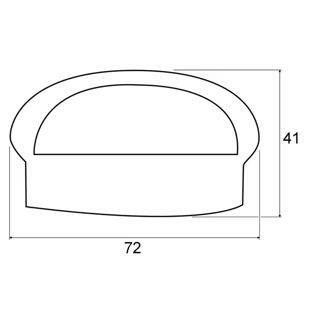 Eclaireur de plaque ea70 12/24v noir led (box)