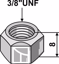 Écrou 3/8''UNF