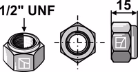Écrou à freinage interne - 1/2“ UNF