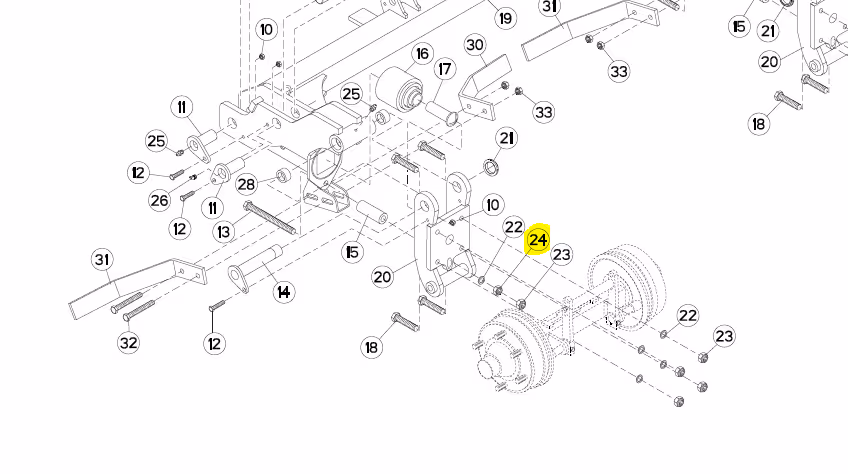 Ecrou Kuhn 80202070 origine