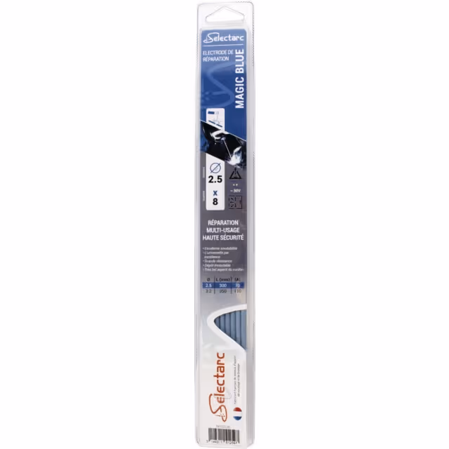 Electrode magic blue multiusage haute securite ø 2,5 blister de 8