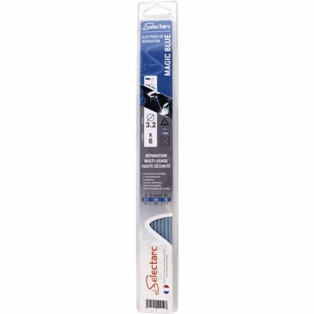 Electrode magic blue multiusage haute securite ø 3,2 blister de 6