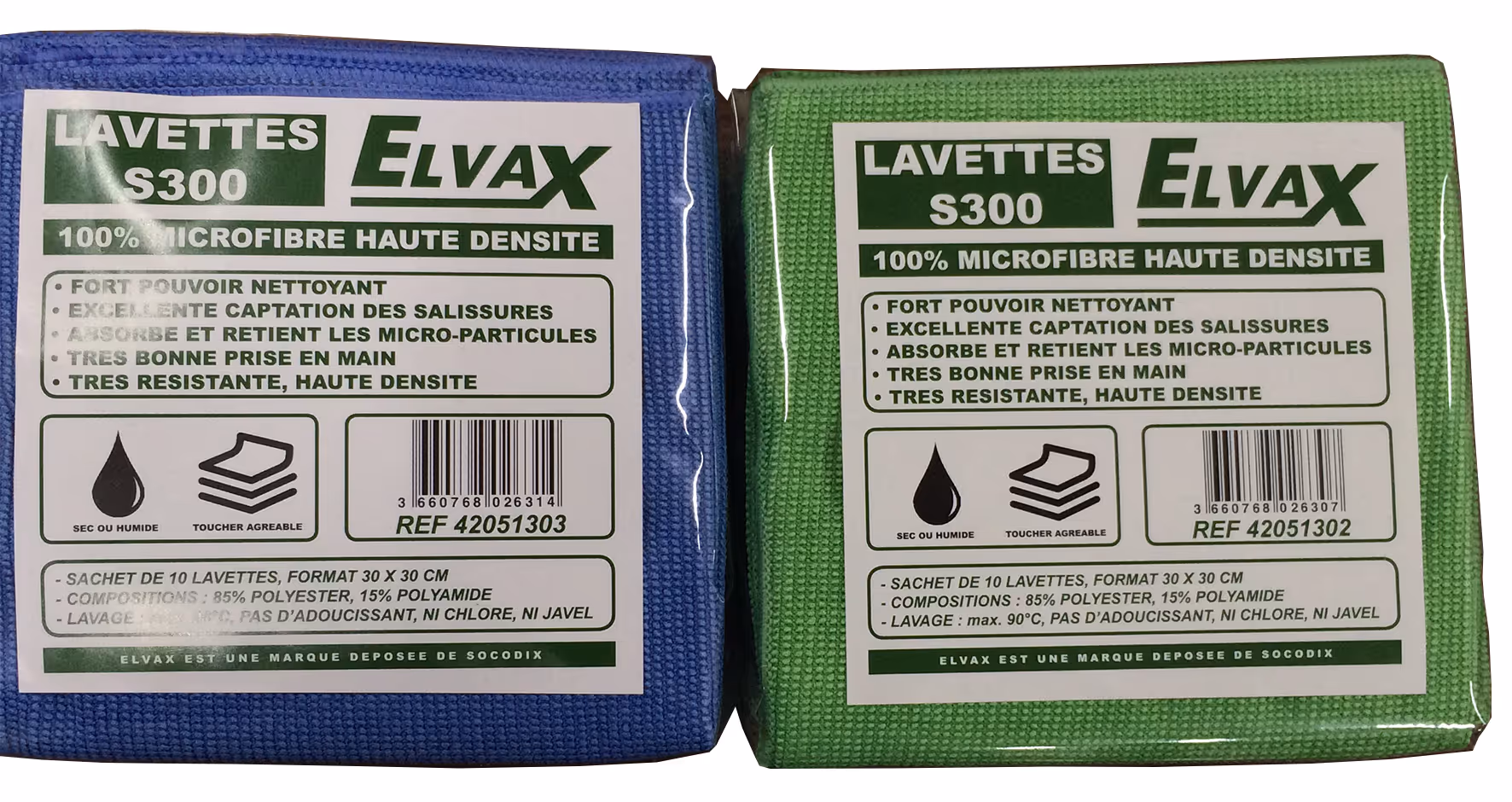 Elvax | Microfibre s300 elvax vert [x10]