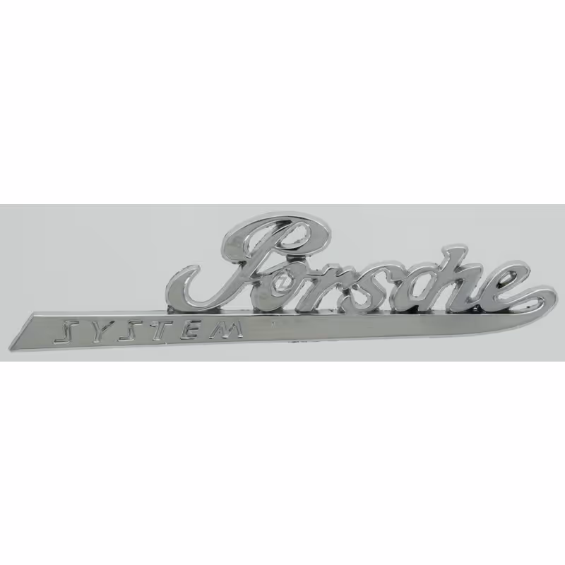 Emblème système Porsche  chromé
