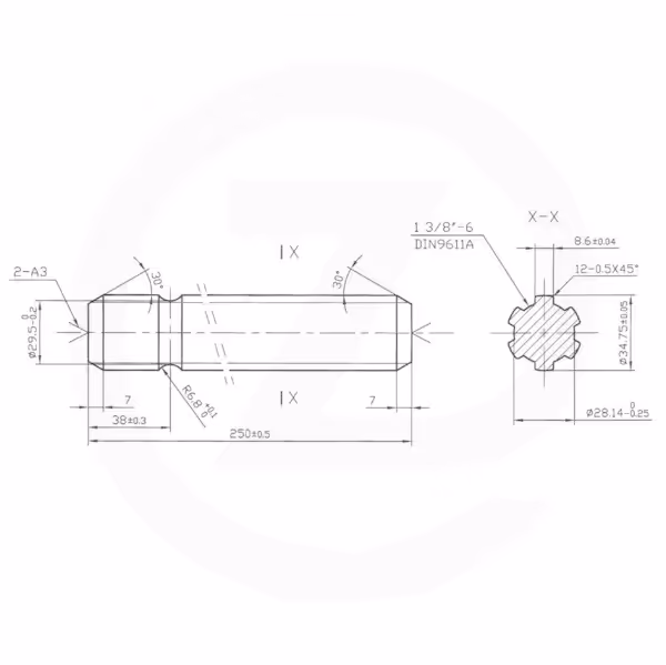 Embout can entière 250L 13/8-6