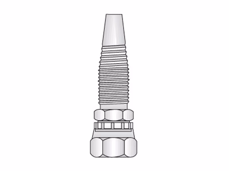 Embout F visser 1/4''BSP flex.1/4''