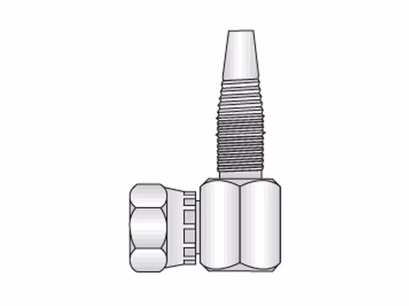 Embout femelle 90° à visser 3/8''BSP flexible 3/8''