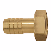 EMBOUT FEMELLE TETE HEXAGONALE LAITON 1"1/4 33X42 CANNELE TUYAU 30 MM