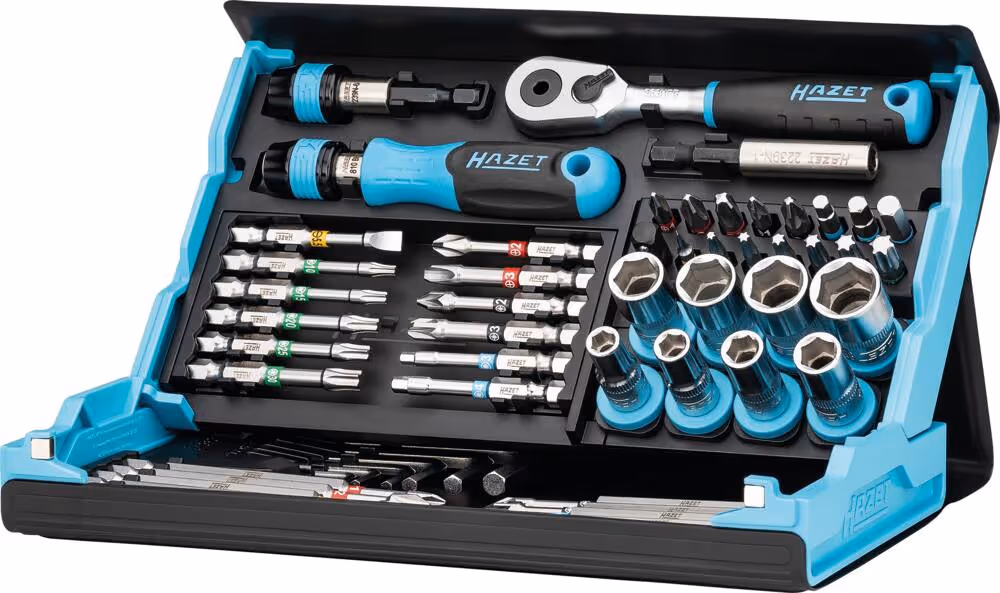 EMBOUT HEXAGONAL 1/4" - COFFRET DE 59PC